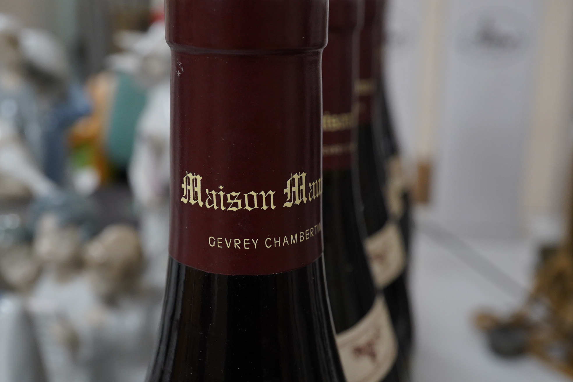 Six bottles of Mazis-Chambertin Grand Cru, 2007, domaine Maume. Condition - fair